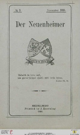 Der Neuenheimer: the magazine of Neuenheim College, Heidelberg, Germany