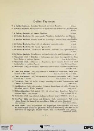 Delfter Fayencen (Nr. 75-171)