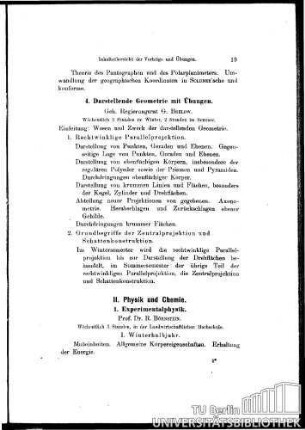 4. Darstellende Geometrie mit Übungen