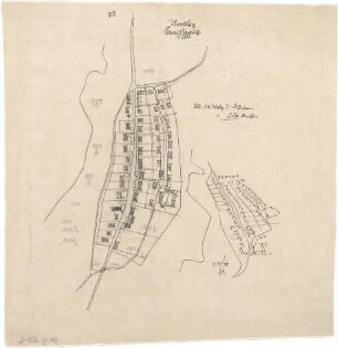 Gsaenger, Gustav; Moosburg - Oberes Gereuth (Bayern); Siedlung - Lageplan