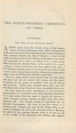 Chapter I The land in its physical aspect