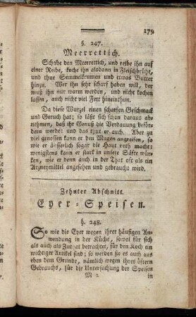 Zehnter Abschnitt. Eyer-Speisen.