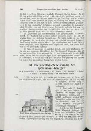80 Die unentschiedene Bauart der spätromanischen Zeit