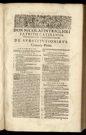 Centuria Prima.