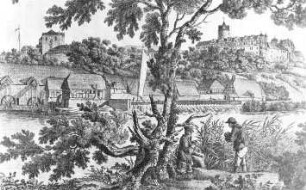 Bernburg. Wassermühlen bei Bernburg, aus: Bernburger Kalender, 1931