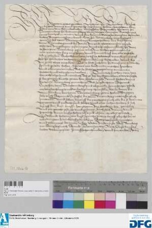 Veyt Bischof von Bamberg macht Friede zwischen Cristoffel Schennck Herr zu Tawttemberg zu Entmanßberg von wegen Hannsen Brawßners Knecht.