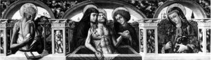 Christus im Grab mit Heiligen