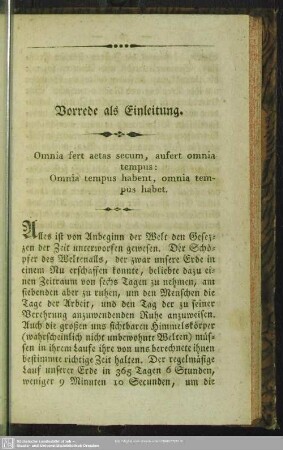 Vorrede als Einleitung