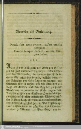 Vorrede als Einleitung