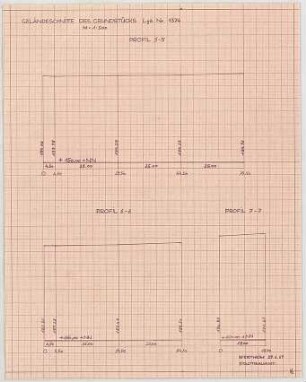 Grund, Peter; Wertheim; Gymnasium - Lageplan (Schnitt)