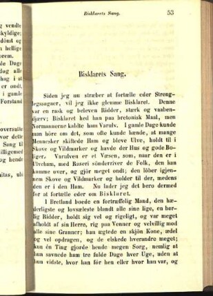 Bisklarets Sang.