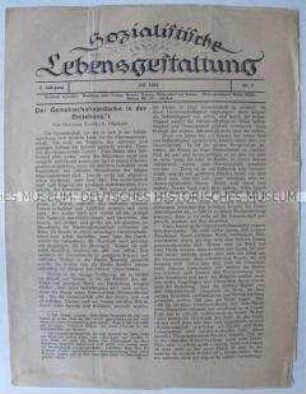 Monatsblatt "Sozialistische Lebensgestaltung"