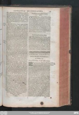 Concio Secunda. Habita 6. Idus Iulii, Anno Domini 1620.