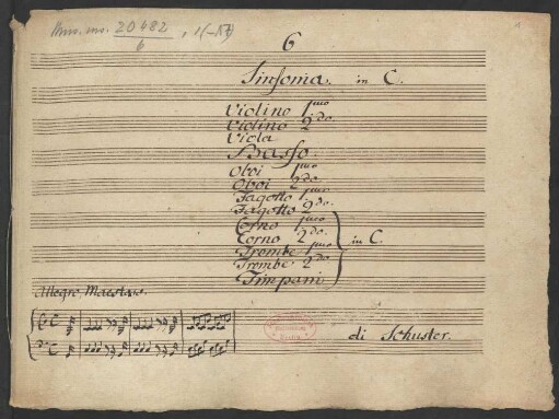 Sinfonien; orch; C-Dur