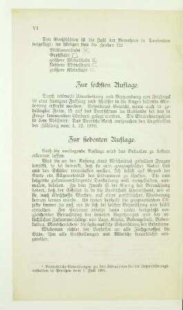Zur sechsten Auflage