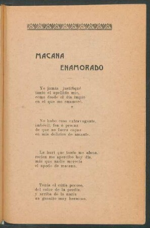 Macana enamorado