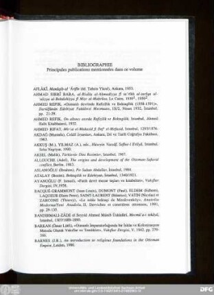 Bibliographie Principales publications mentionnées dans ce volume
