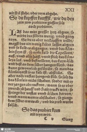 So das probier korn nit reyn wirt