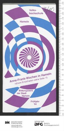 Programm 1. Semester 1994