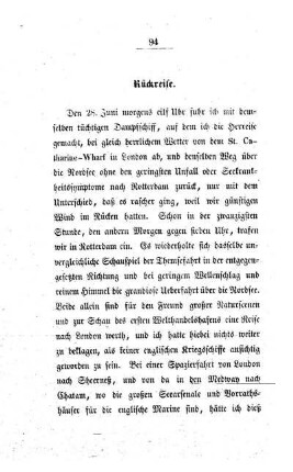 Rückreise