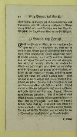 4) Beweis, daß Gott ist