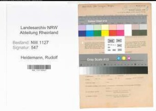 Entnazifizierung Rudolf Heidemann , geb. 15.04.1908 (Lehrer)