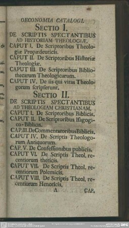 Catalogus Bibliothecae Reimmannianae Theologicae