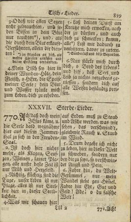 XXXVII. Sterbe-Lieder.