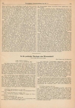 693-698 Ist die praktische Theologie eine Wissenschaft?