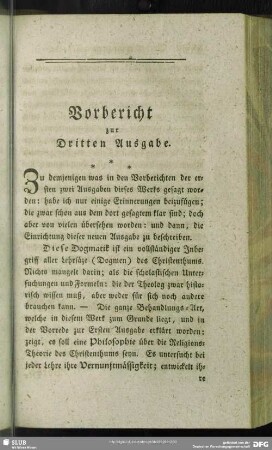 Vorbericht zur Dritten Ausgabe