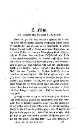 G. Flügel : eine biographische Skizze