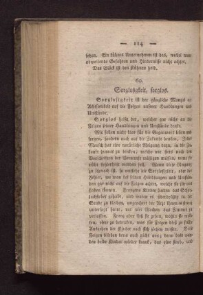 60. Sorglosigkeit, sorglos.