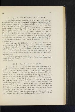 II. Amputationen des Oberschenkels in der Mitte.