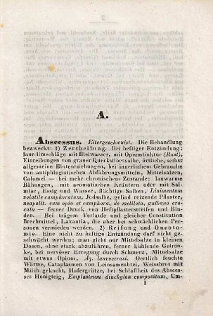 Lexikalisch-therapeutisches Taschenbuch für den Arzt am Krankenbette