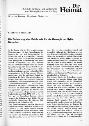 Nr. 10 - 88. Jahrgang - Neumünster, Oktober 1981