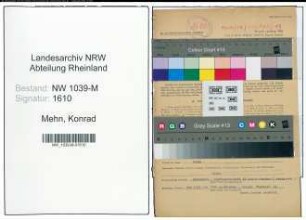 Entnazifizierung Konrad Mehn , geb. 04.03.1886 ()