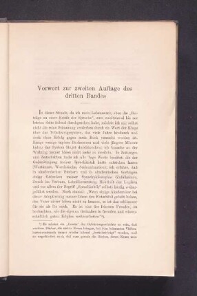 Vorwort zur zweiten Auflage des dritten Bandes