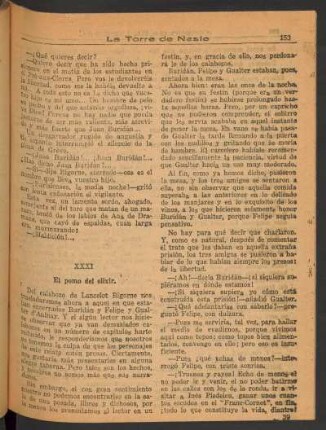 XXXI - El pomo del elixir.