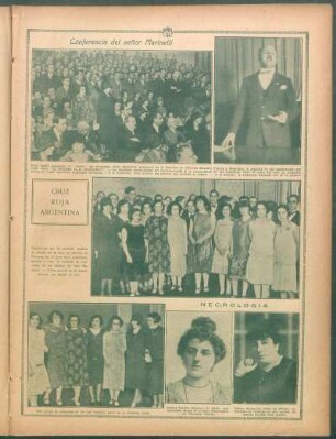 Conferencia del señor Marinetti