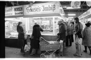 Kleinbildnegativ: Marheineke Markthalle, 1977