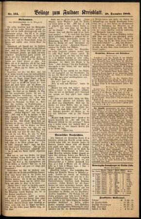 Zweite Ausgabe vom Dienstag, den 28. Dezember 1880.