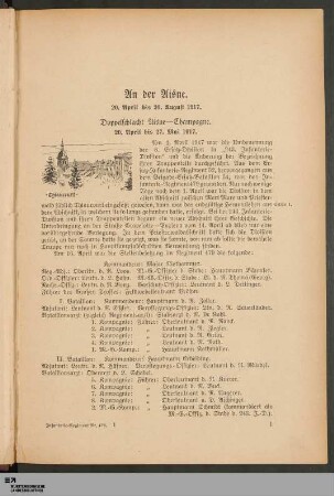 An der Aisne, 20. April bis 26. August 1917