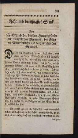 Acht und dreyßigstes Stück