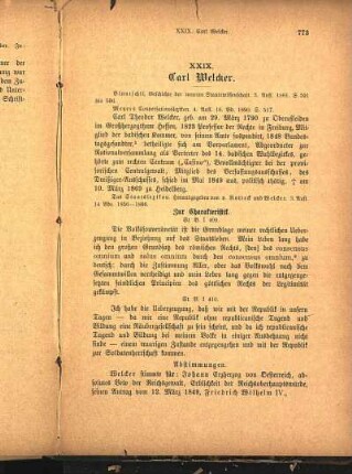 XXIX. Carl Welcker.