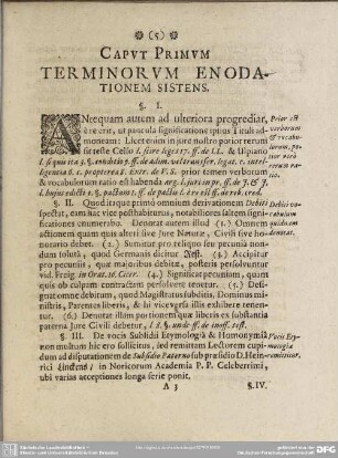 Caput Primum Terminorum Enodationem Sistens