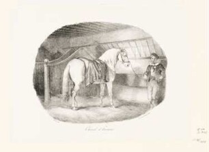 Cheval d’Hanovre, Blatt 7 der Folge "Etudes de Chevaux Lithographies"