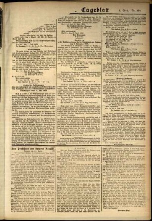 Zweite Ausgabe vom Samstag, den 10. Juli 1920.