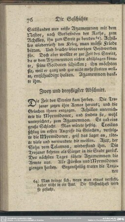 Zwey und dreyßigster Abschnitt
