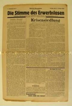 Mitteilungsblatt des Selbsthilfe-Siedler-Bundes der Erwerbslosen E.V.