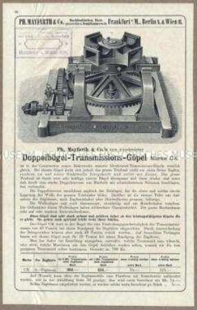 Doppelbügel-Transmissions-Göpel Marke CP